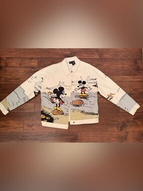 Rare Disney Her Universe Mickey & Minnie Mouse Denim Jacket